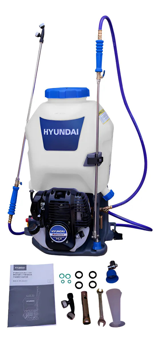 Aspersora De Uso Agricola Hyundai C/Motor Profesional 4T Doble Varilla Y Lanza De Bronce 25 LTS TURBO768PRO