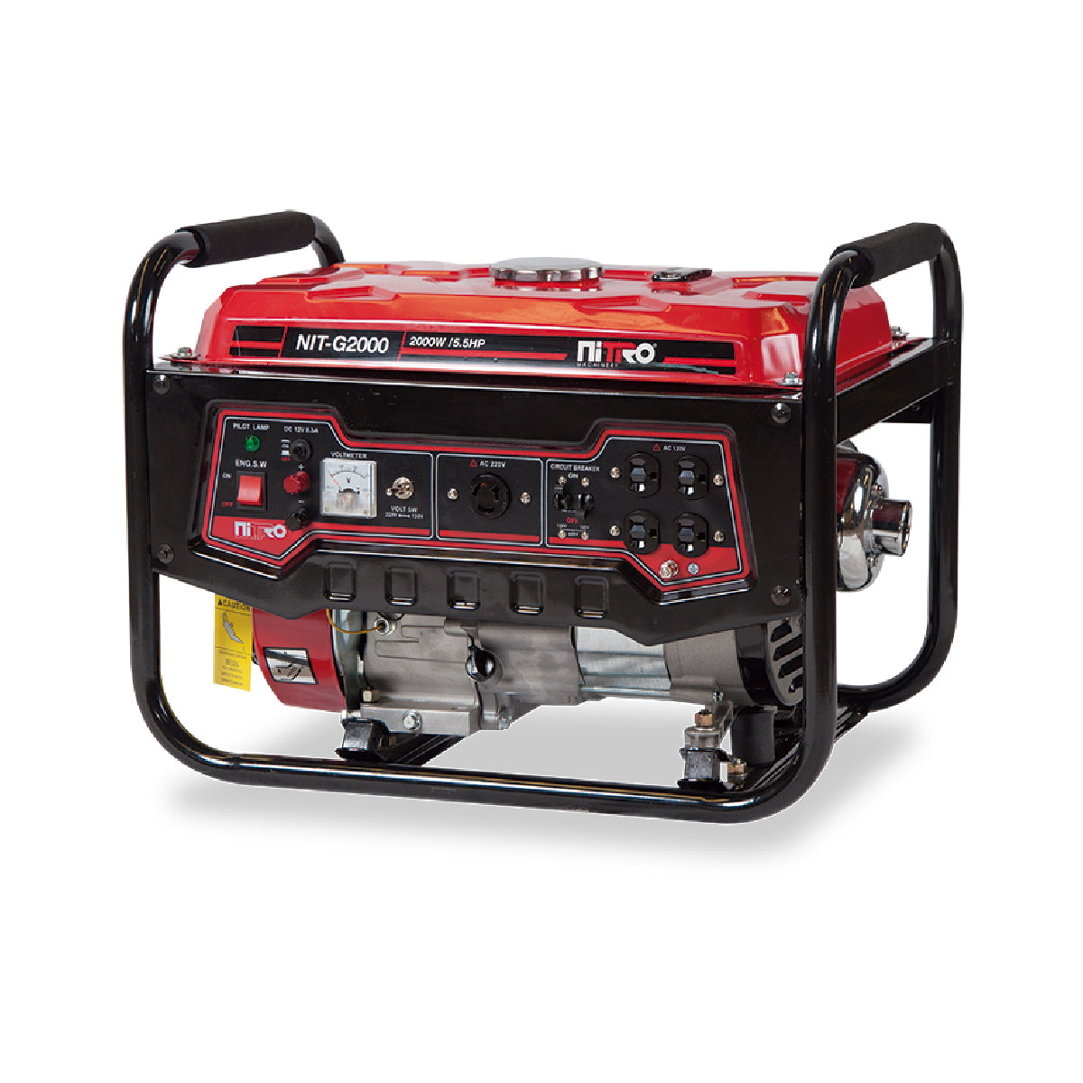 Generador 2,000Watts, 5.5HP, 120/240V, 60Hz Nitro NIT-G2000