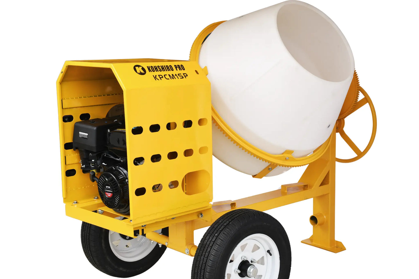 Revolvedora De Concreto Polietileno 400Litros 1 Saco y Medio Saco Con Motor KOHSHIRO 13Hp GP390