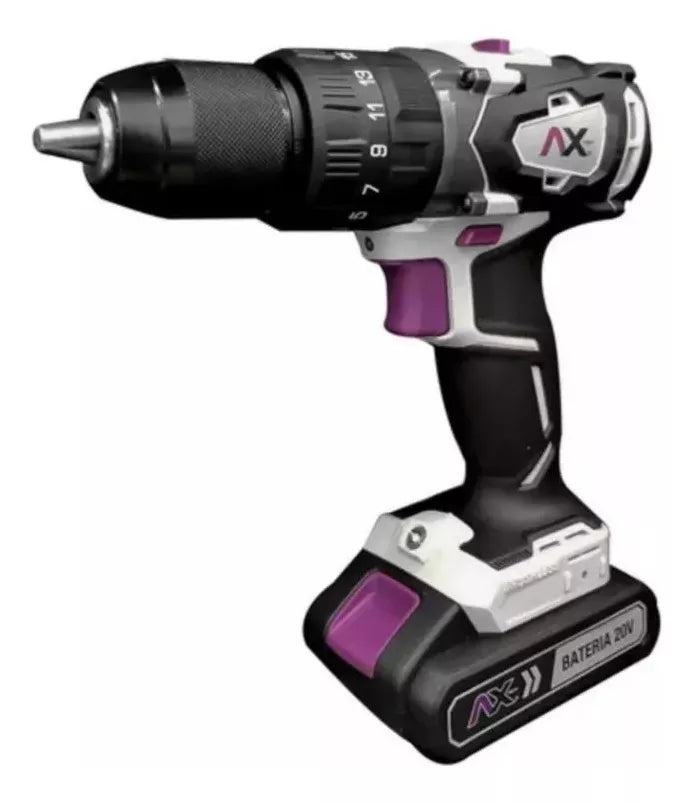Rotomartillo 1/2" Batería 20V, 2Ah CON Maletín Ax Tech AXT-TRB2055