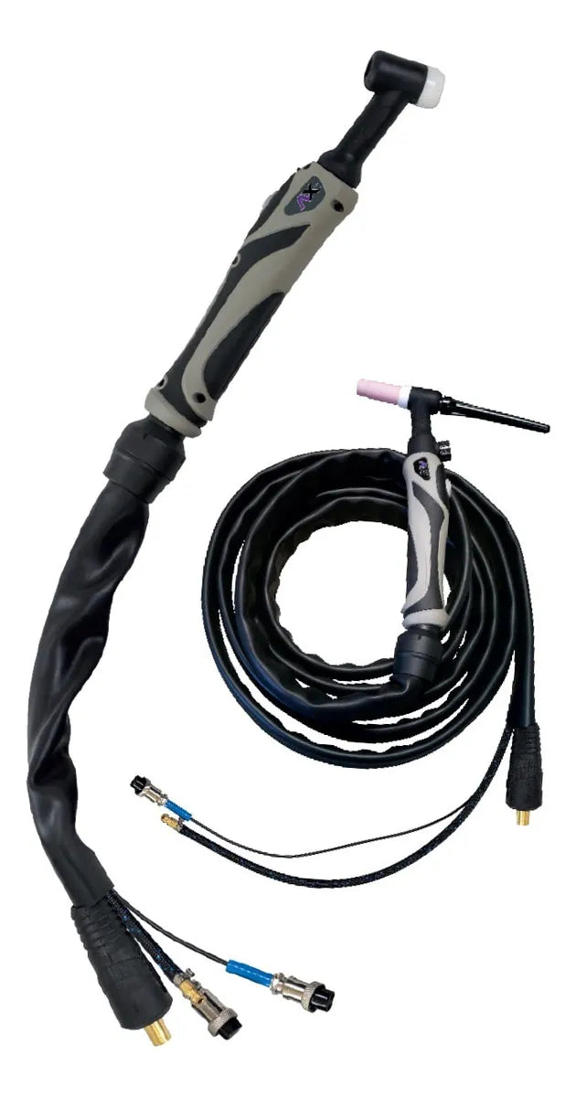 Antorcha TIG cuello flexible con conector rápido, uso general 4.5 mts, 2 pines AxTech AXT-WP26HFCR