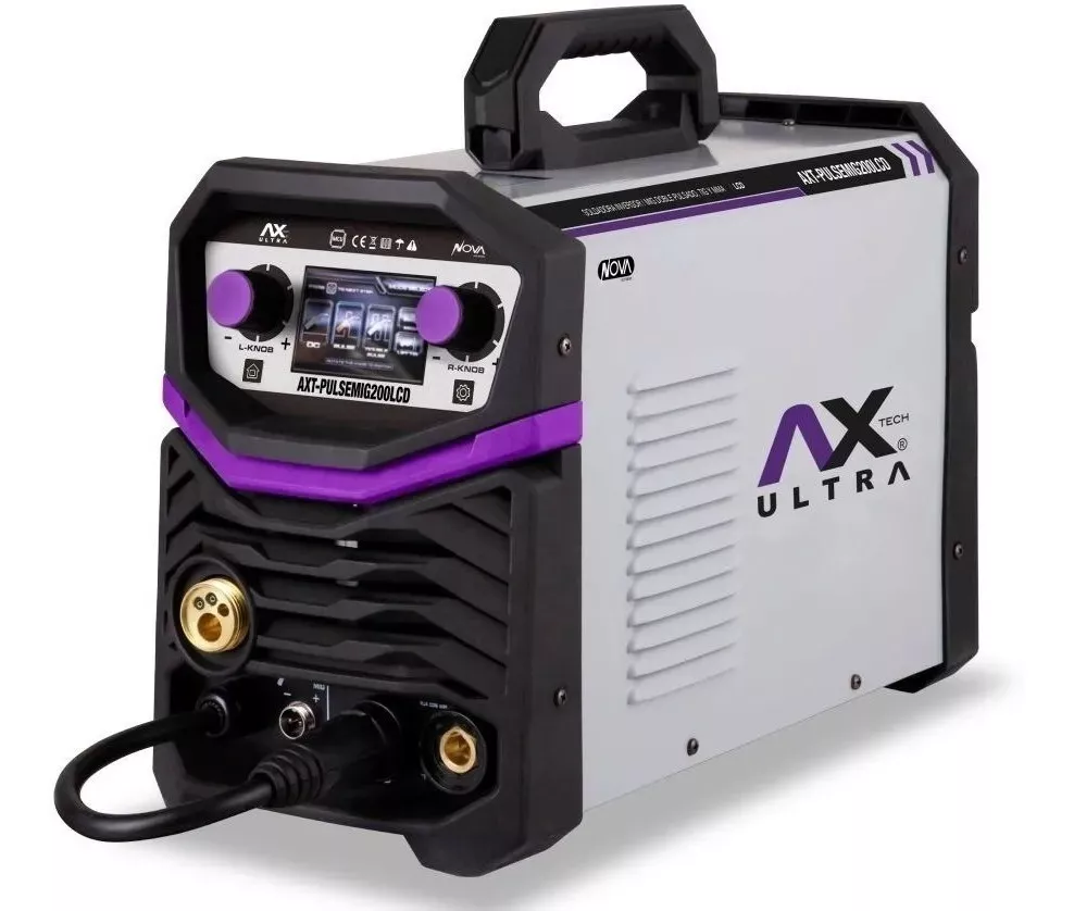 Soldadora Microalambre Pulsado 200 Amp Ax Tech AXT-PULSEMIG200LCD