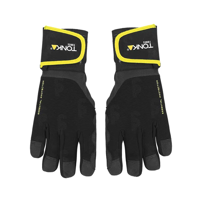 Guante De Cuero Anti-Vibración Con Acolchado EVA GEL Tonka TKA-GCIV4002