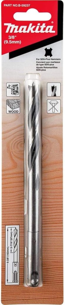 Broca SDS Plus P/Madera 3/8"X6-3/8" Makita B-59237 