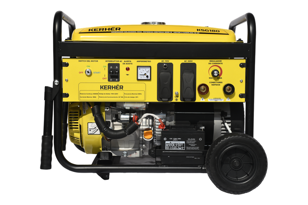 Generador Soldadora Kerher 5500 w, 180 amp, Monofasico KSG180