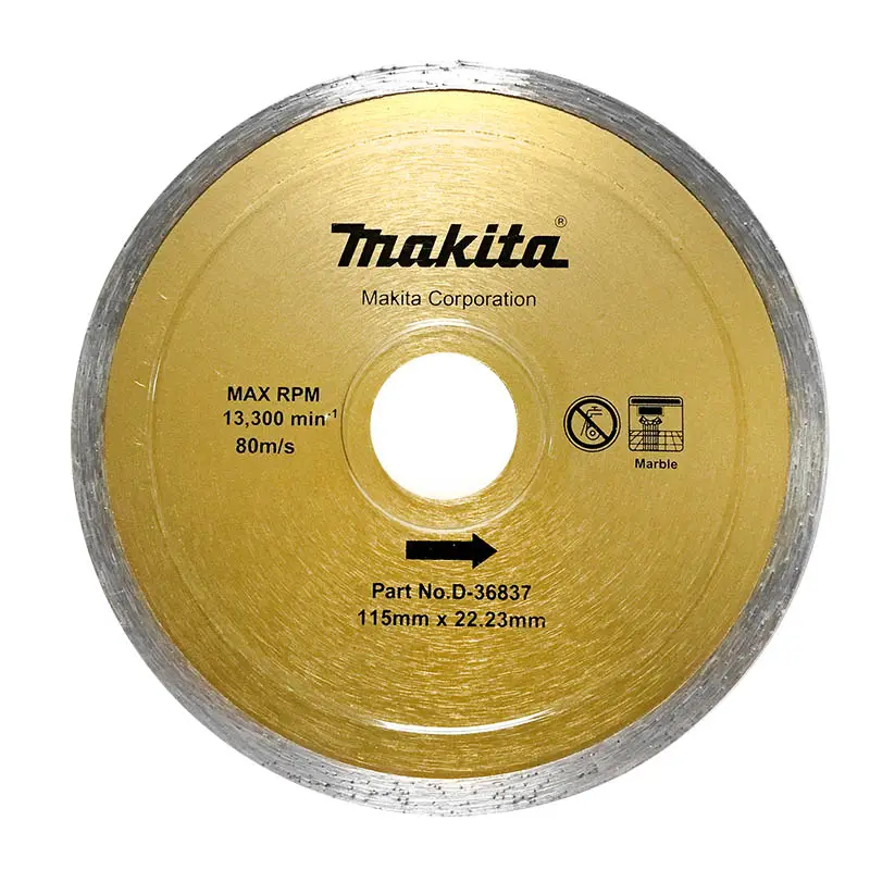 Disco Diamantado Rin Continuo 4 1/2  Azulejo Makita D-36837