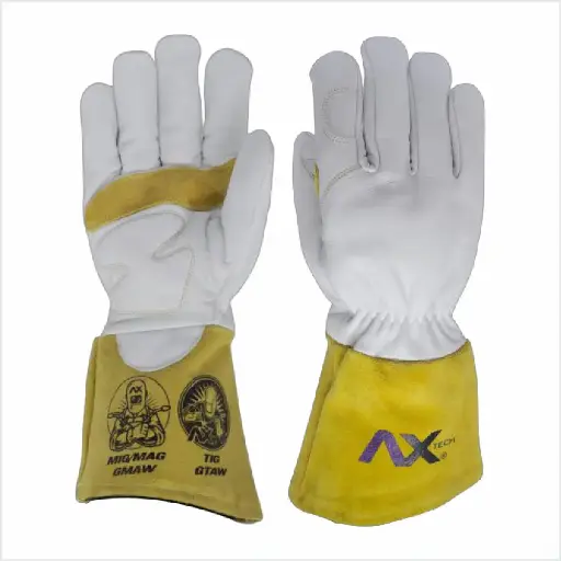 [AXT-GP6040-MT] Guante Para Soldadura MIG/TIG Reforzado Con Palma Acolchada Ax Tech AXT-GP6040-MT