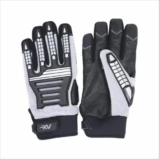 [AXT-GHI2002] Guante Anti-Impacto Dorso De Spandex Con Protector De Goma TPR Ax Tech AXT-GHI2002