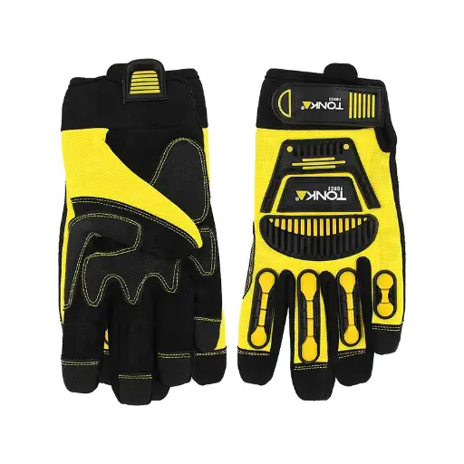 [TKA-GCI2022] Guante Anti-Impacto Con Respaldo De Spandex Y Protección De Goma TPR Tonka TKA-GCI2022
