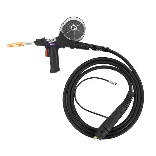 [AXT-SP252EC] Spool Gun 200A (CO2)/150A (MIX) Euro Conector, Ax Tech AXT-SP252EC 4Mts 2 Pines