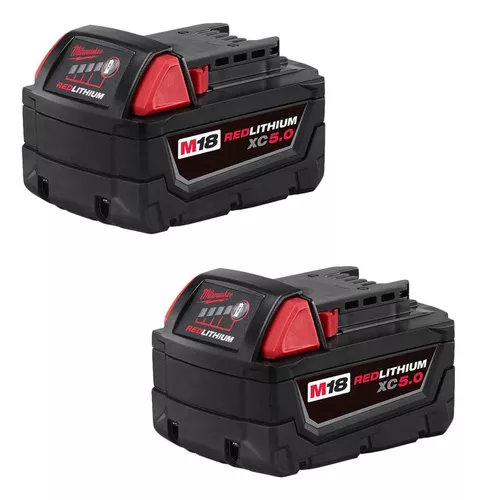 [48-11-1852] 2 Baterías M18 Redlithium Xc5.0 Milwaukee 48-11-1852