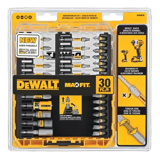 [DWAF30SETTG] Juego De Puntas Para Taladro 30pz Con Estuche Dewalt DWAF30SETTG
