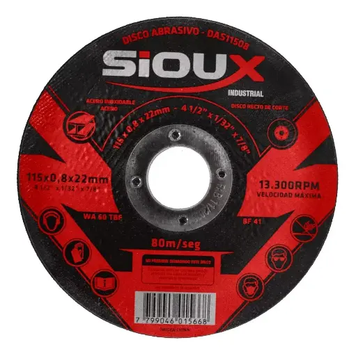 [DAS11508] Disco abrasivo de corte 4 1/2 DAS11508