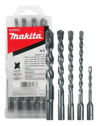 [D-07973] Juego De Brocas Para Concreto (5 Pzas) Makita D-07973