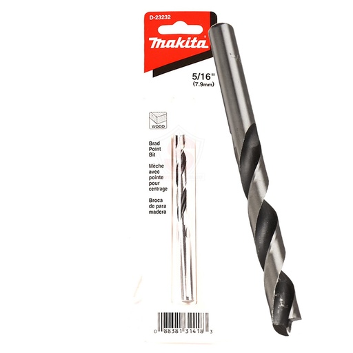 [D-23232] Broca P/ Madera 5/16" x 4-1/2" Makita D-23232