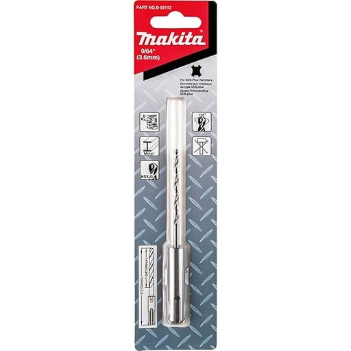 [B-59112] Broca SDS Plus P/Metal 9/64"X-4" Makita B-59112 
