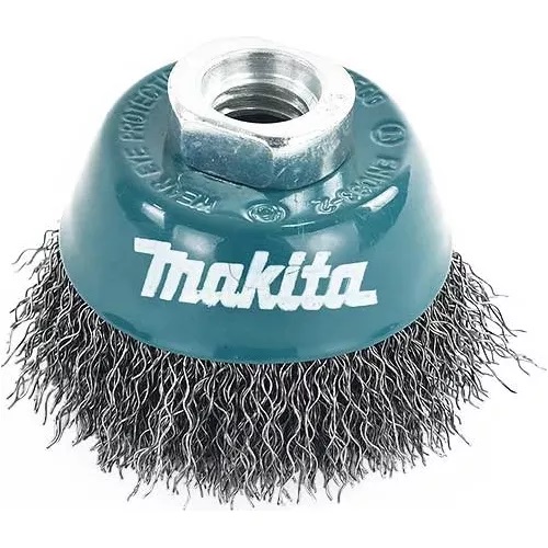 [D-55120] Carda Copa de Alambre Ondulado 2 1/2" 5/8" Makita D-55120 