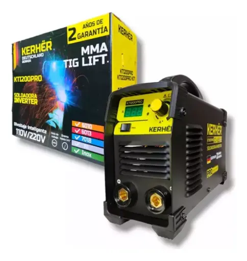 [KTI200PRO] Soldadora inversora MMA/TIGLIFT 200Amp 110/220v KERHËR KTI200PRO