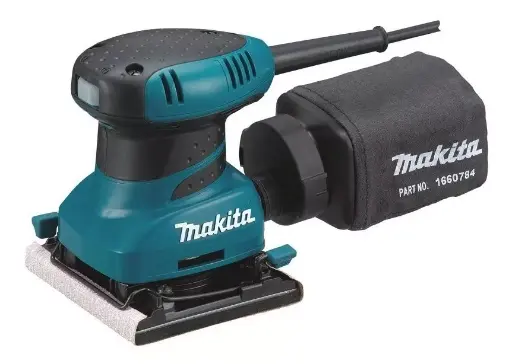 [BO4556] Lijadora de Acabado 4-1/2" X 4" 14,000 opm c/lija,placa perf.bolsa p/polvo 200W Makita BO4556  