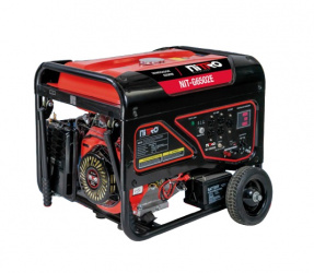Generador Bifásico 6500w 15HP C/marcha, Batería Y Llantas Nitro NIT-G6502E