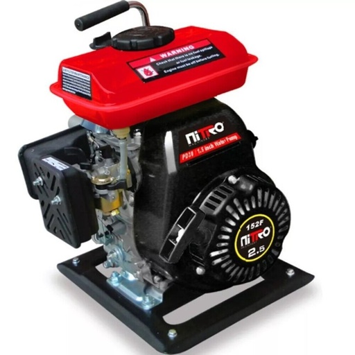 Motobomba Autocebante Gasolina 1.5x1.5", 2.5HP 4 Tiempos Nitro NIT-MG15