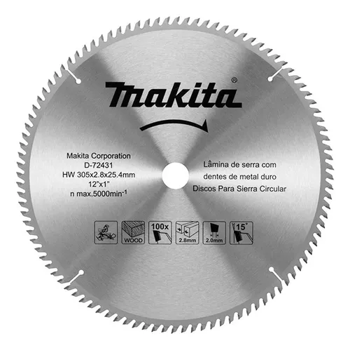 [D-72431] Disco Sierra Para Madera De 12 X 100d Makita D-72431