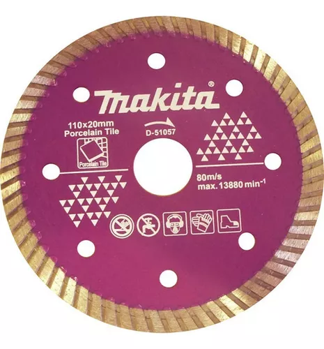 [D-51057] Disco Diamantado Makita D-51057 110mmx20mm (porcelanato) Color Morado 