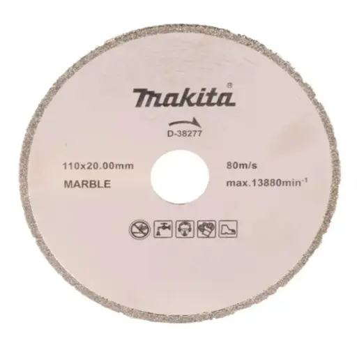 [D-38277] Disco de Diamante Rin Continuo de 4-3/8” para Corte de Mármol Makita D-38277