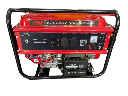 [PIR6500] Generadora A Gasolina 6500 Watts Bifásico 110/220v Piranha Power PIR6500