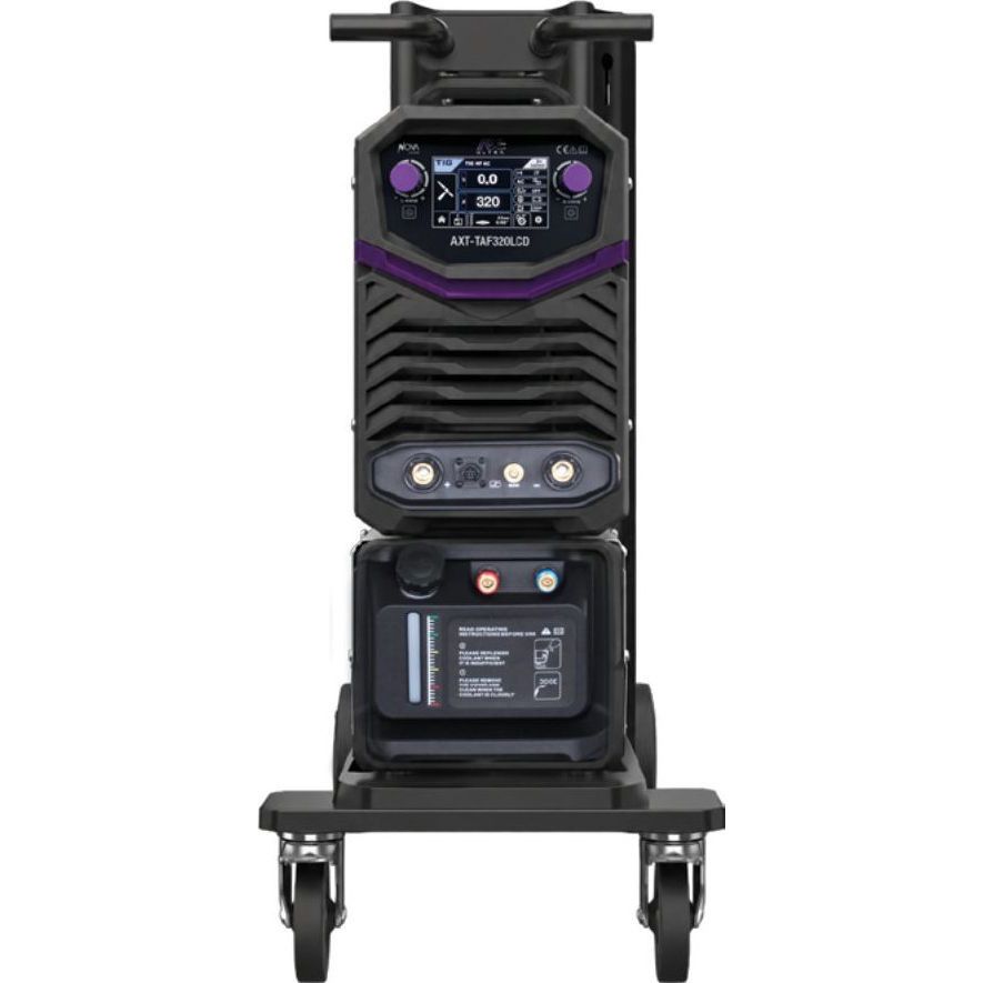 SOLDADORA INVERSOR TIG HF CD/CA Y ELECTRODO BI VOLTAJE 320 A P/ALUMINIO