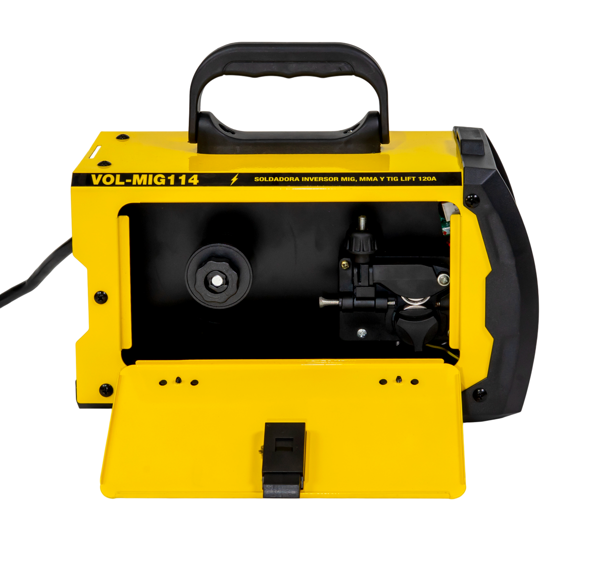SOLDADORA INVERTER FLUX MIG NO GAS, ELECTRODO Y TIG LIFT 40-120A 120V 2 DISPLAY INCLUYE ANTORCHA MIG 3