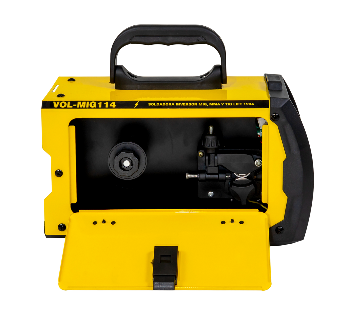 SOLDADORA INVERTER FLUX MIG NO GAS, ELECTRODO Y TIG LIFT 40-120A 120V 2 DISPLAY INCLUYE ANTORCHA MIG 3