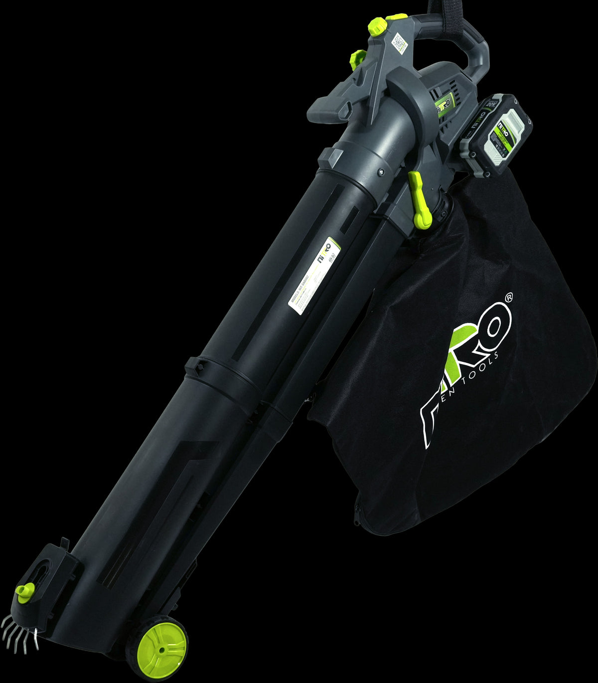 SOPLADOR-ASPIRADOR INALAMBRICO 8.3 Mts3 x MIN, 2 BATERIAS 20V, 2aH