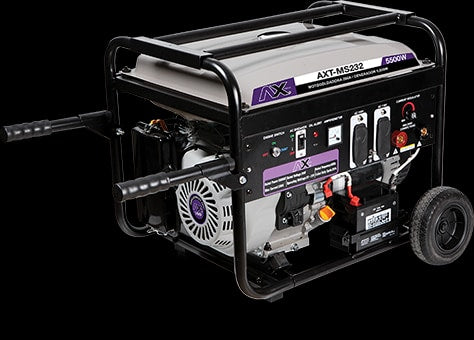 Motosoldadora Gasolina 200A, 110V/60Hz, 14HP, 5,500Wtts, Con Marcha, Bateria Y Llantas Ax Tech AXT-MS232 – vista 2