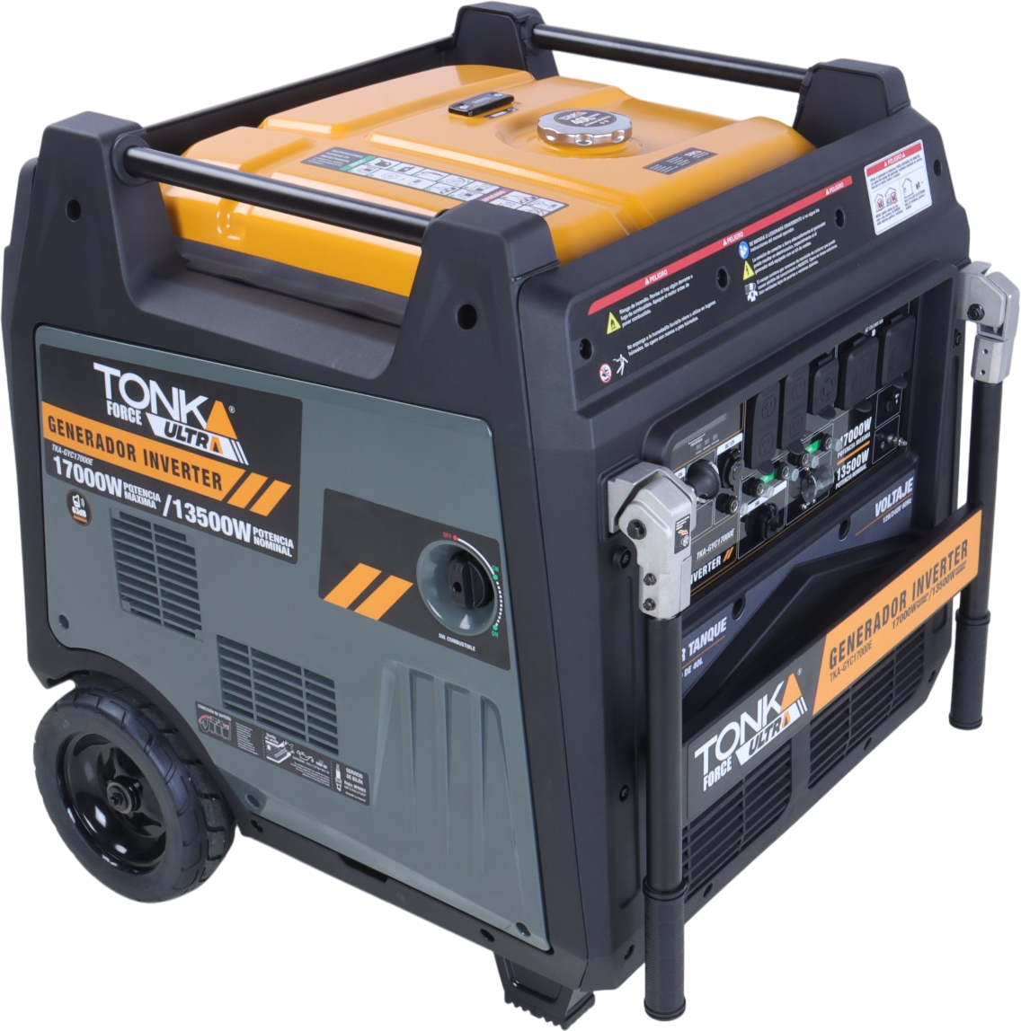 Generador inverter 17,000w, 760cc twin, 120/240v, carcaza cerrada, encendido electrico Tonka Ultra TKA-GYC17000E