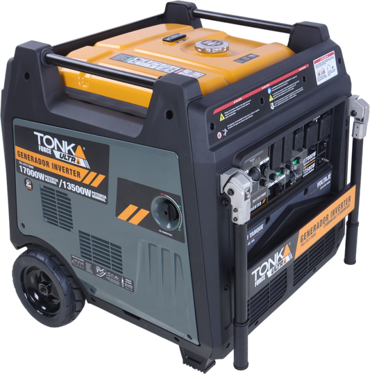 Generador inverter 17,000w, 760cc twin, 120/240v, carcaza cerrada, encendido electrico Tonka Ultra TKA-GYC17000E