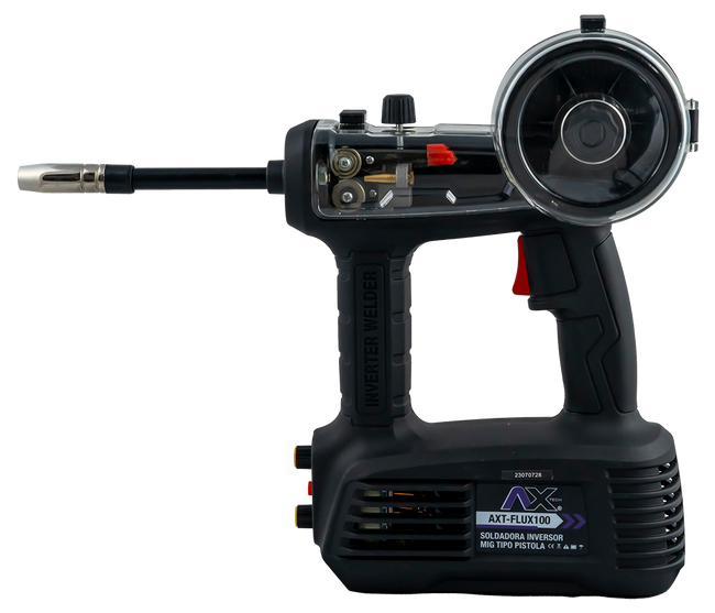 Soldadora Inversor Micro alambre No Gas (FLUX) Tipo Pistola Ax tech AXT-FLUX100 – vista 7