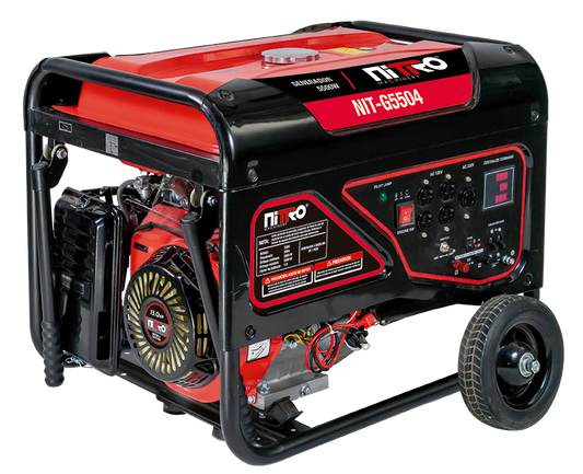 GENERADOR 5500Wtts, 13HP, 110/220V 60Hz CON ENCENDIDO MANUAL Y LLANTAS