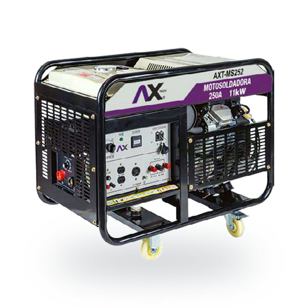 Motosoldadora a gasolina AxTech AXT-MS252 250 A 23 HP | Makishop
