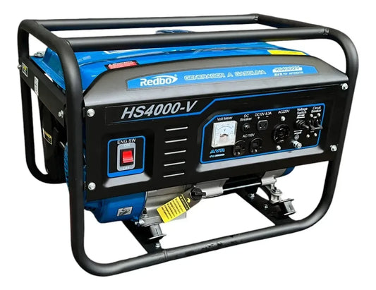 Generador de Gasolina Redbo HS4000-V 3500W 110/220V Portátil con AVR | Planta de Luz