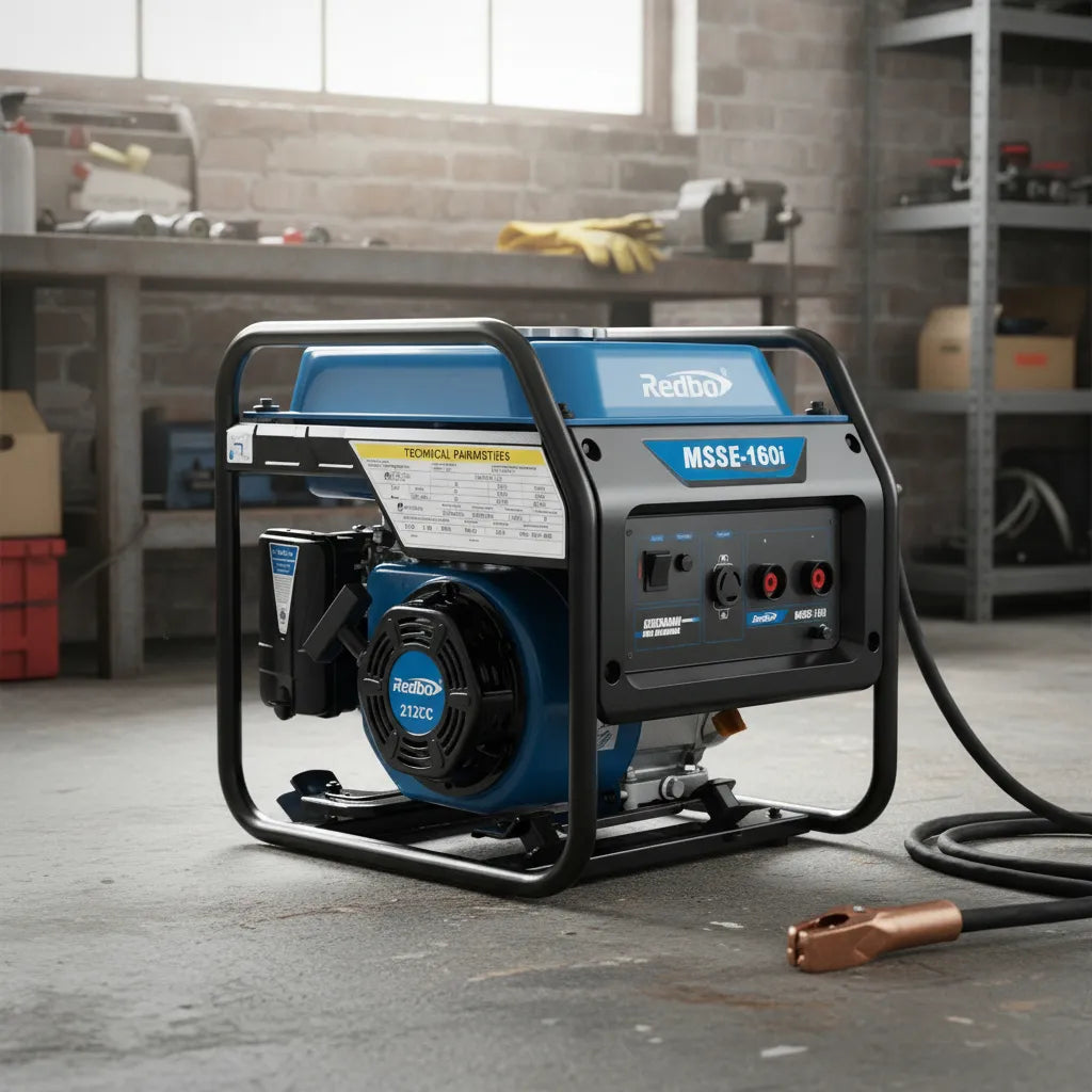 Motosoldadora Con Generador A Gasolina 130Amp 1000w Redbo Color Azul MSSE-160i
