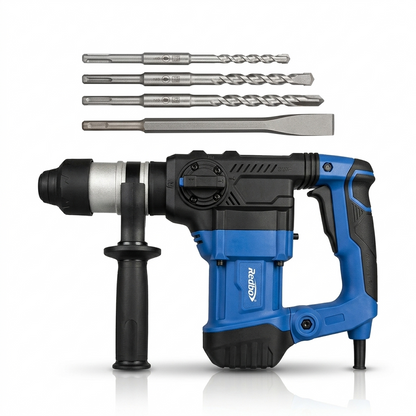 Rotomartillo Demoledor Industrial Redbo 6j 5kg 1400w Sds Plus Con Puntas