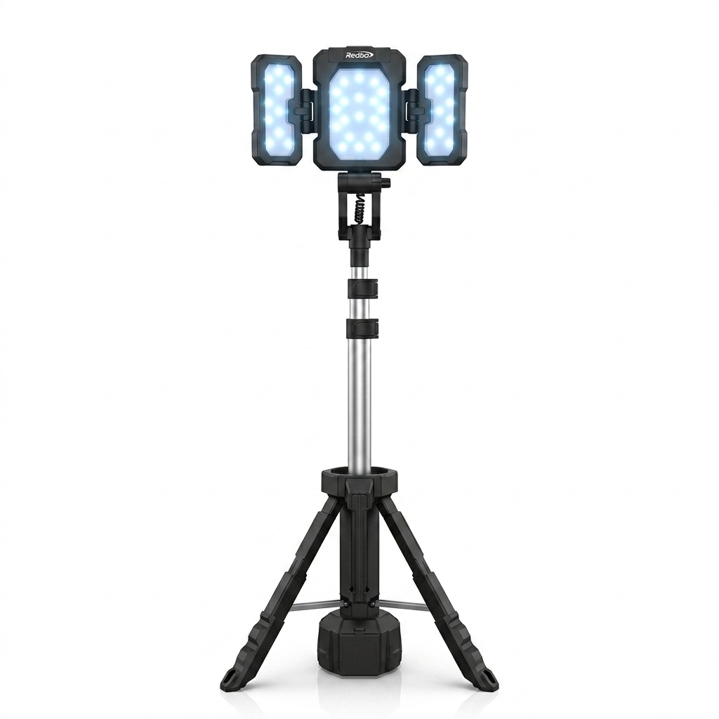 Torre Iluminación Portátil Inalámbrica 21v Redbo Ed-wfl-21v