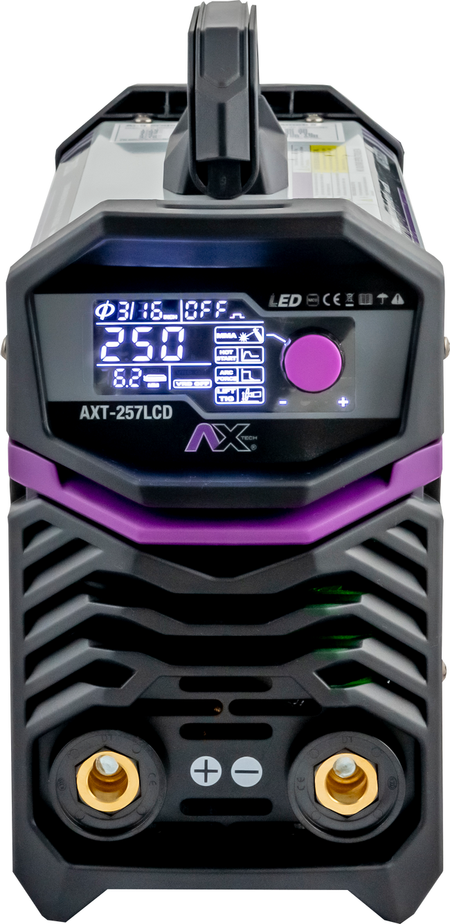 Soldadora Inversora Electrodo y TIG LIFT Bi-Voltaje Ax Tech AXT-257LCD – vista 6
