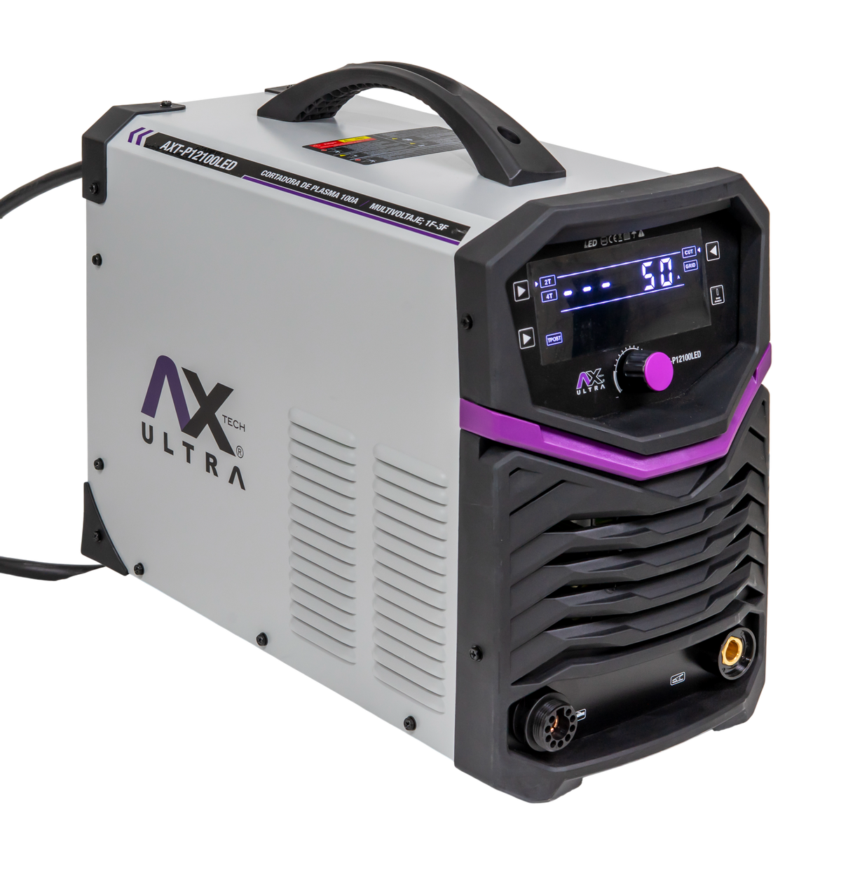 CORTADORA DE PLASMA INVERTER 25-100A, MULTIFASE y MULTIVOLTAJE CON ANTORCHA PMX105