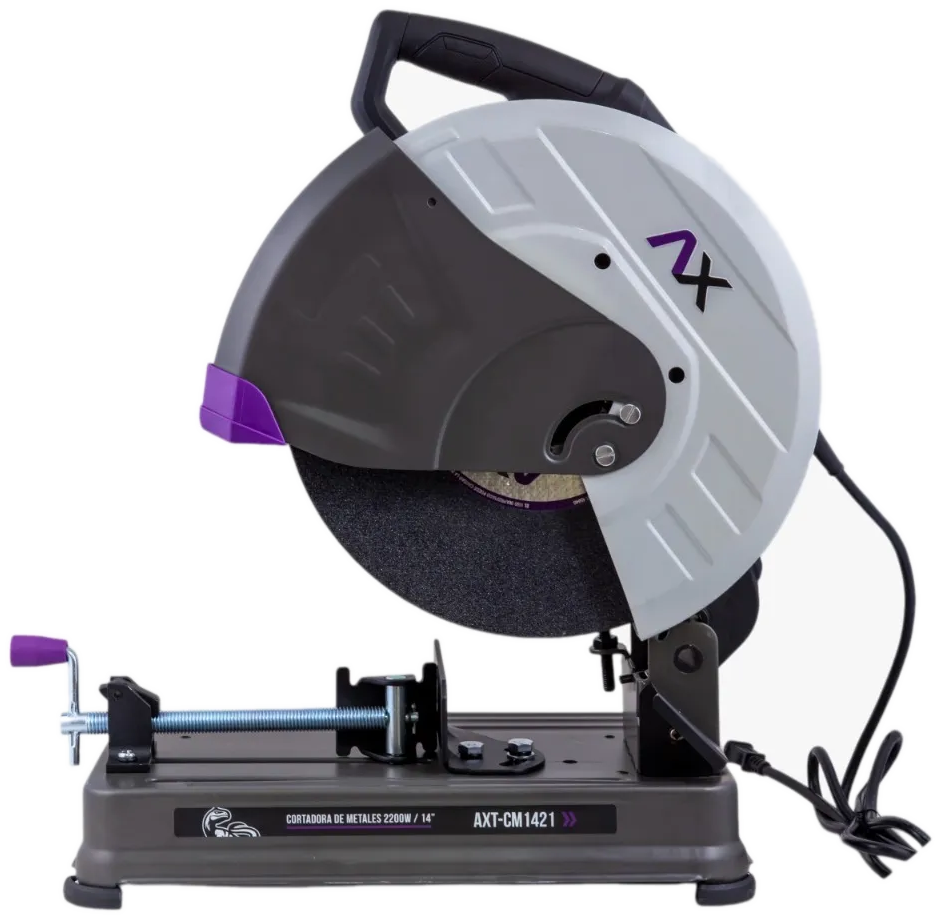 Cortadora de metales AxTech AXT-CM1421 de 14 pulgadas, 2200 W y 3800 RPM