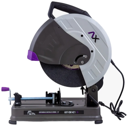 Cortadora de metales AxTech AXT-CM1421 de 14 pulgadas, 2200 W y 3800 RPM