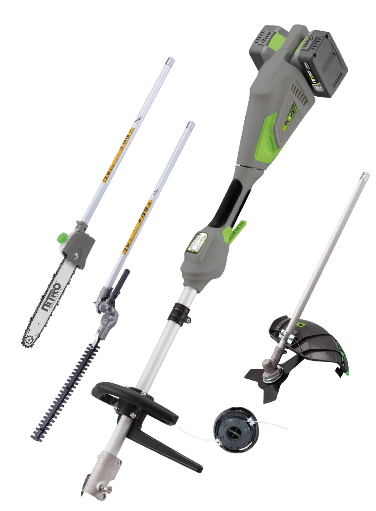 DESBROZADORA MULTIHERRAMIENTA 2 BATERIAS 20V 4.0Ah