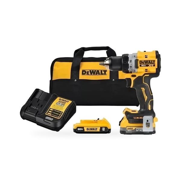 Taladro inalámbrico DeWalt DCD800D1E1 con baterías, cargador y bolsa