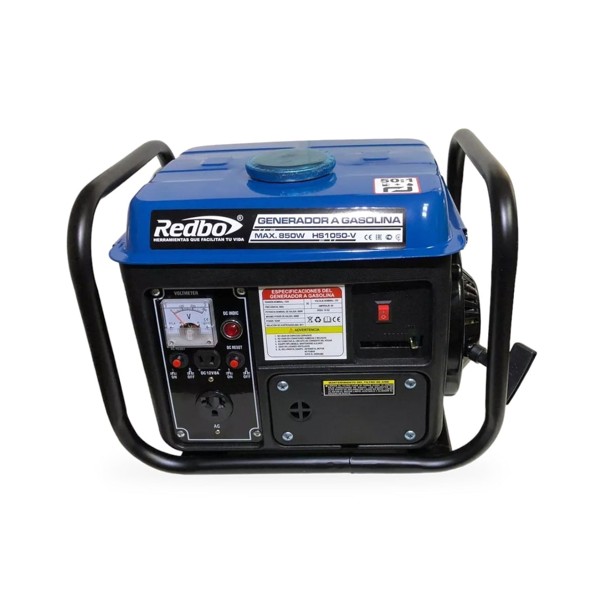 Generador a Gasolina Redbo HS-1050-V de 850 W a 120V